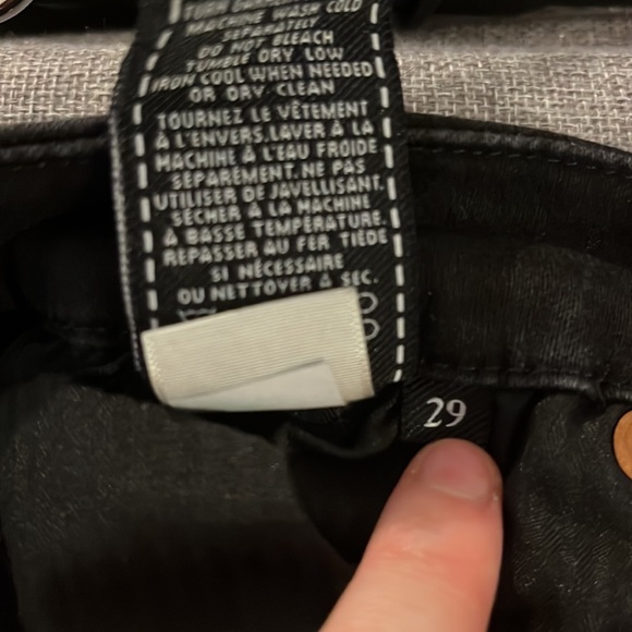 7 for all mankind Black Jeans - lots of stretch - Picture 7 of 7